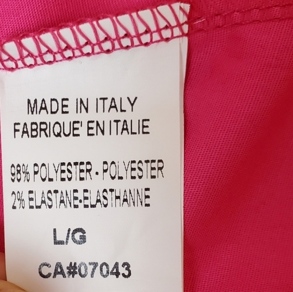 NWT Fuchsia Pink Midi Italian Dress ( Size L) - Picture 10 of 11